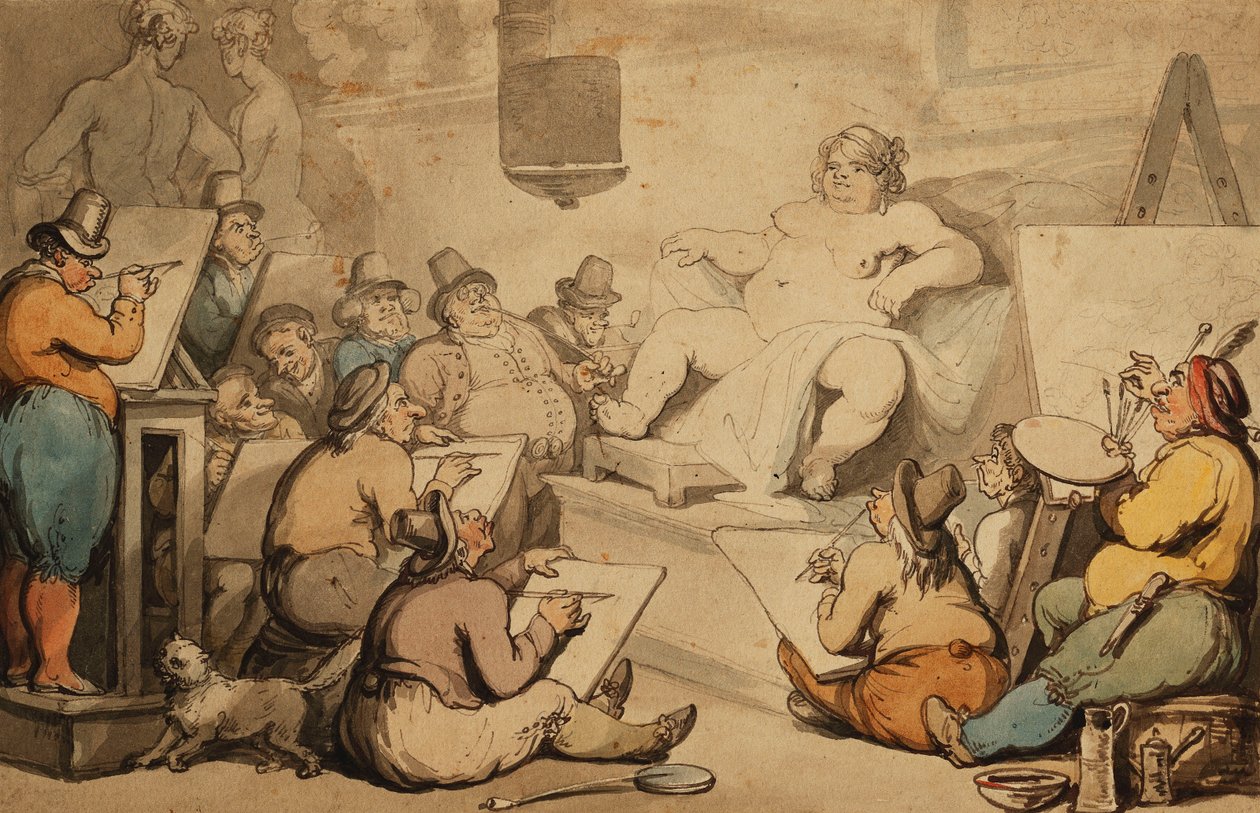 Et hollandsk akademi, af Thomas Rowlandson