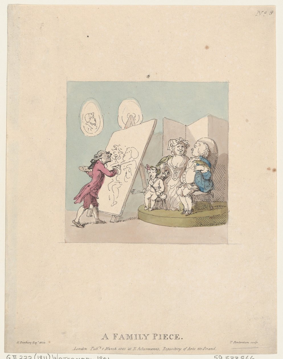 Et familiestykke, 1. marts 1803., 1. marts 1803. af Thomas Rowlandson