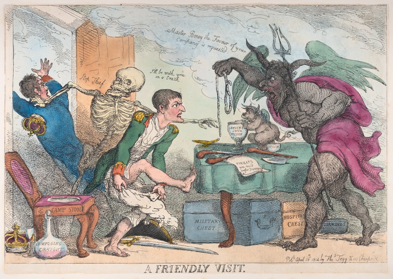Et venligt besøg, 16. april 1814., 16. april 1814. af Thomas Rowlandson