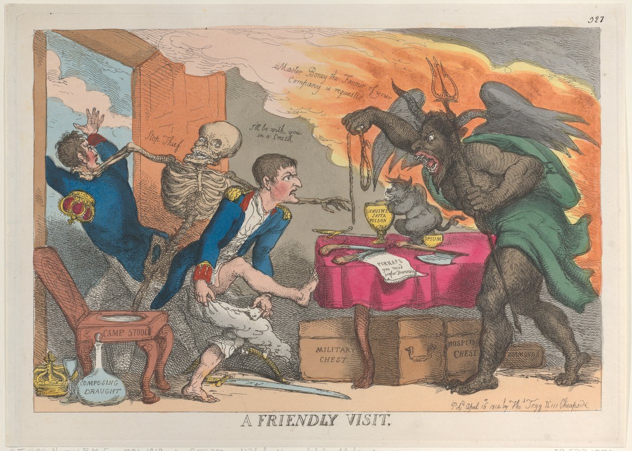 Et venligt besøg, 16. april 1814., 16. april 1814. af Thomas Rowlandson