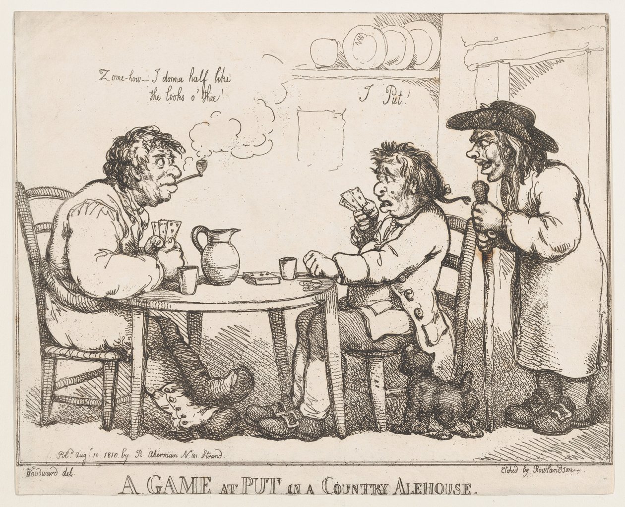 A Game at Put in a Country Alehouse, 10. august 1810., 10. august 1810. af Thomas Rowlandson