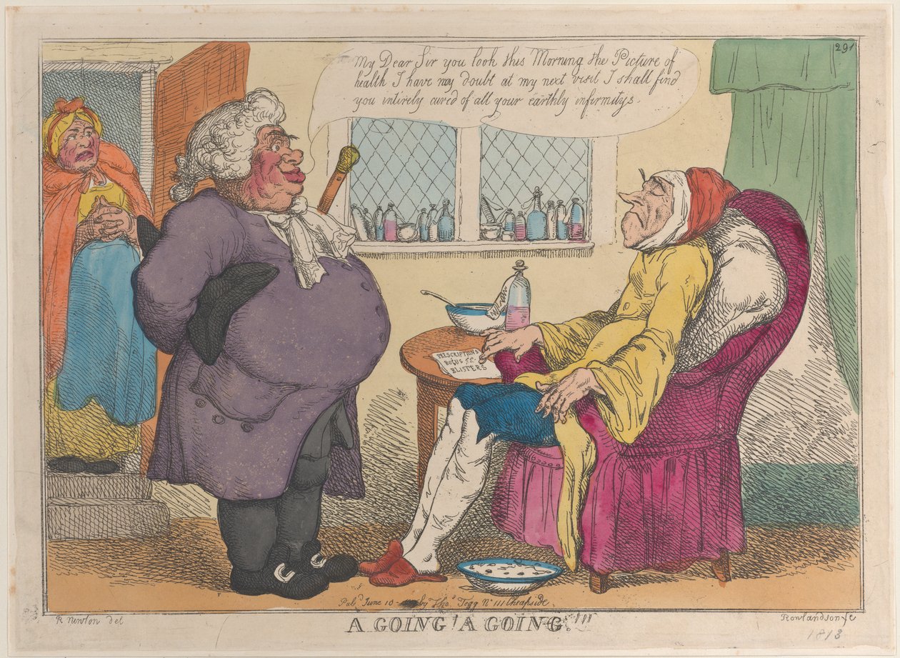 A Going! A Going!!!, [1809], genudgivet 1813., [1809], genudgivet 1813. af Thomas Rowlandson