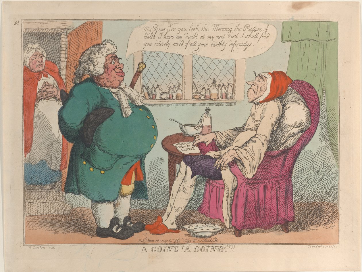 A Going! A Going!!!, 10. juni 1809., 10. juni 1809. af Thomas Rowlandson