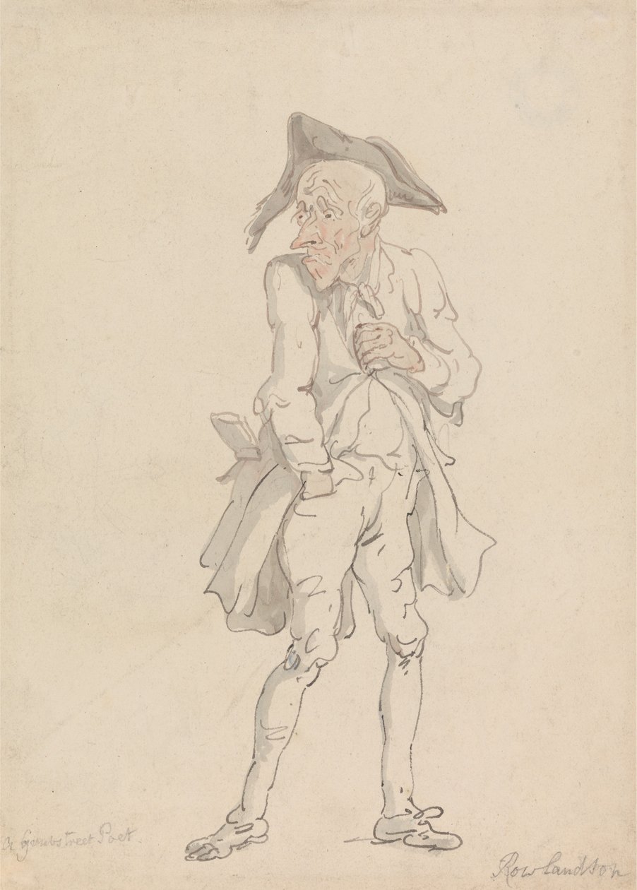 En digter fra Grub Street af Thomas Rowlandson