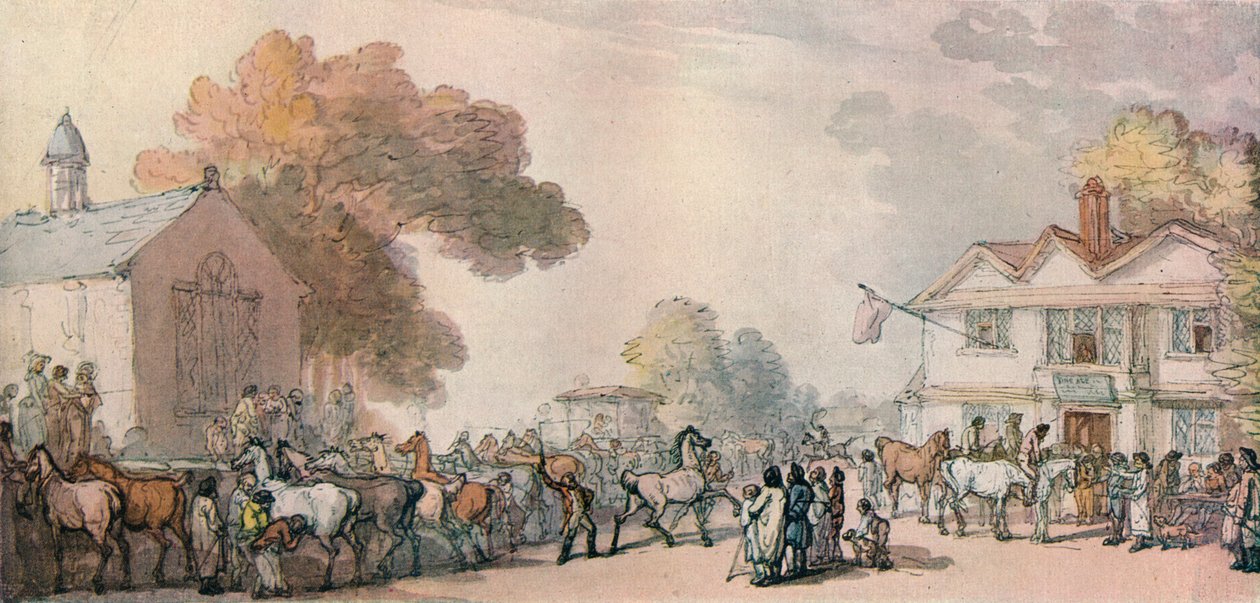 En hestemesse i Southampton, c1820, 1918 af Thomas Rowlandson