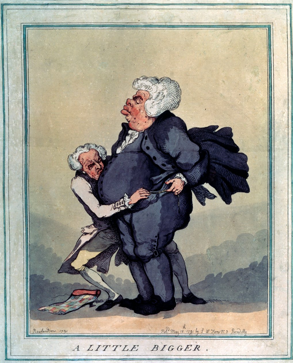 Lidt større, 1791. af Thomas Rowlandson
