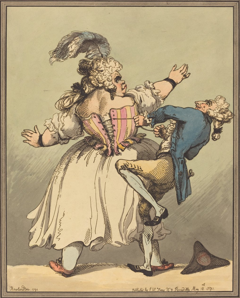 Lidt strammere, 1791. af Thomas Rowlandson