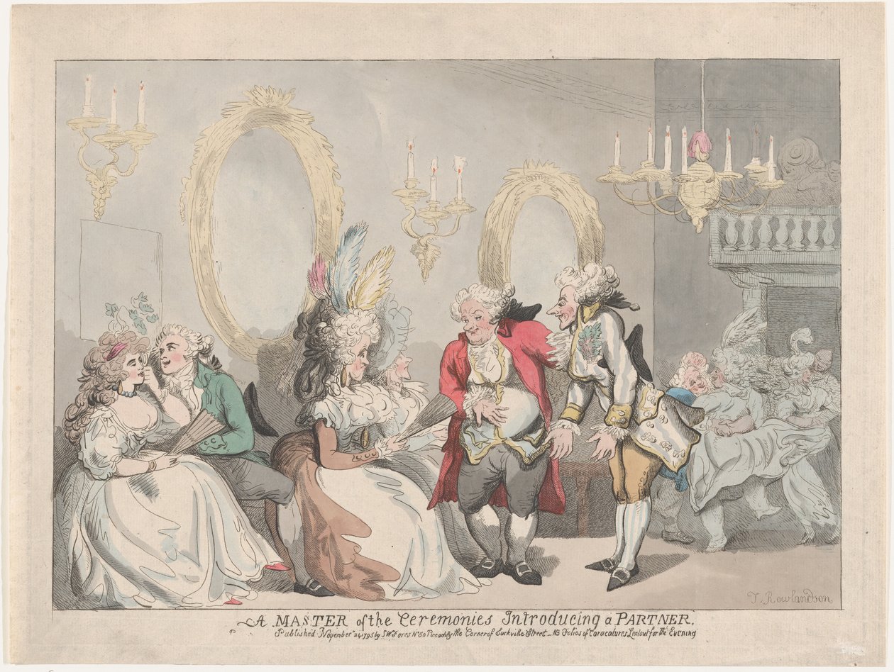 En ceremonimester introducerer en partner, 24. november 1795., 24. november 1795. af Thomas Rowlandson