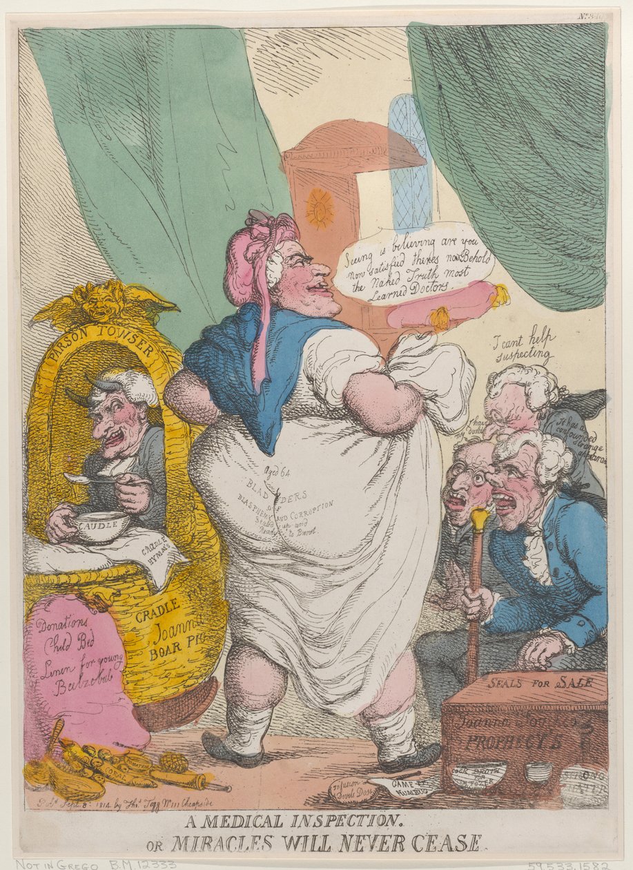 En medicinsk inspektion eller mirakler vil aldrig ophøre, 15. september 1814., 15. september 1814. af Thomas Rowlandson