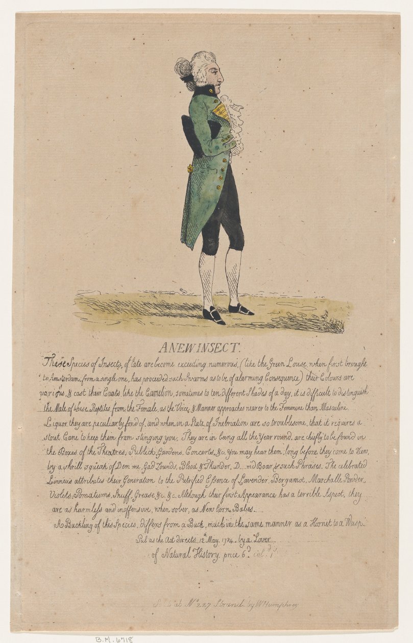 Et nyt insekt, 12. maj 1784., 12. maj 1784. af Thomas Rowlandson