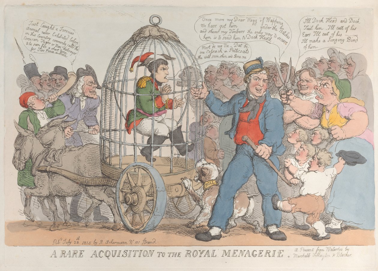En sjælden Erhvervelse til det kongelige Menageri, 28. juli 1815., 28. juli 1815. af Thomas Rowlandson
