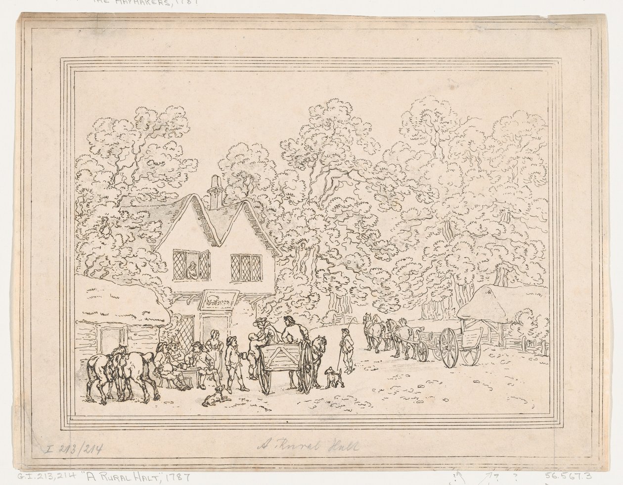Et landligt stop, 1787., 1787. af Thomas Rowlandson