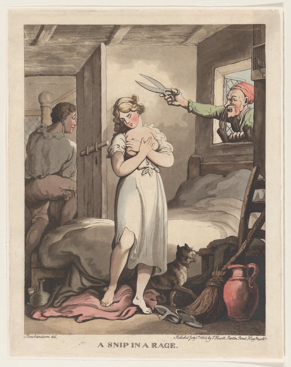 A Snip in a Rage, 1. juli 1802., 1. juli 1802. af Thomas Rowlandson