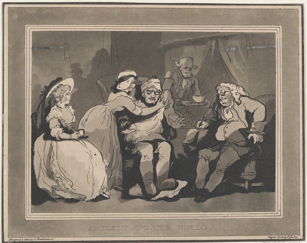 Et besøg hos onklen, 20. december 1794., 20. december 1794 af Thomas Rowlandson