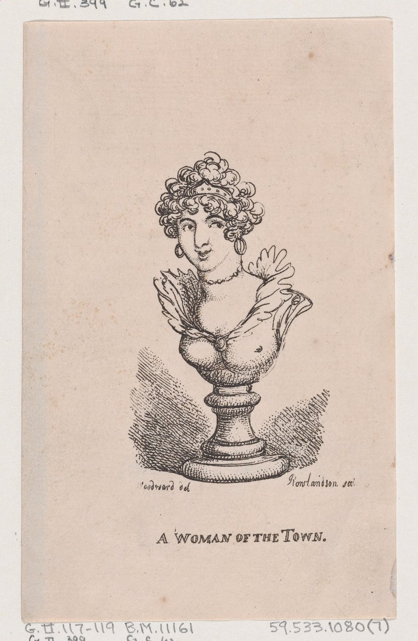 En kvinde i byen, april 1808., april 1808. af Thomas Rowlandson
