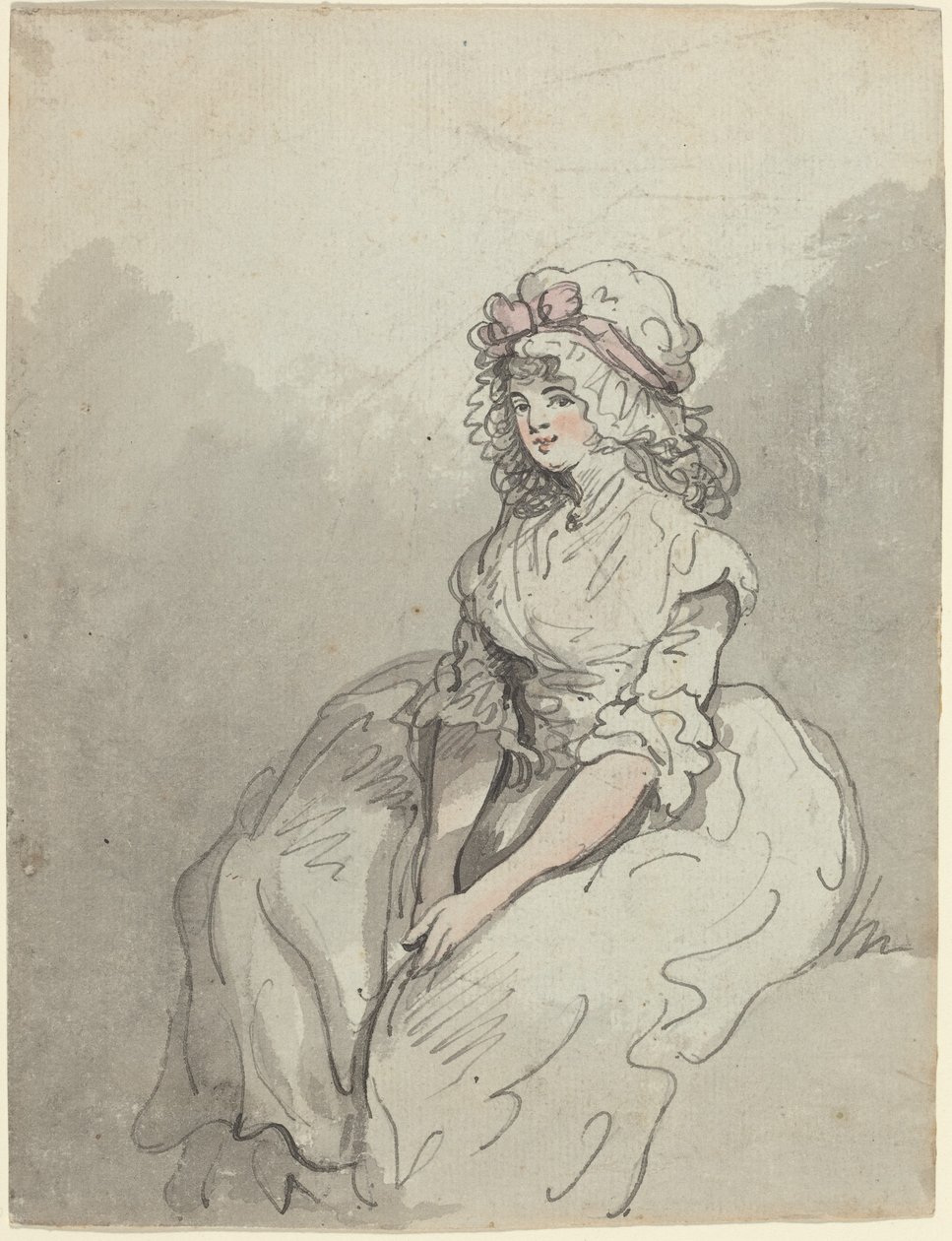 En ung engelsk skønhed af Thomas Rowlandson