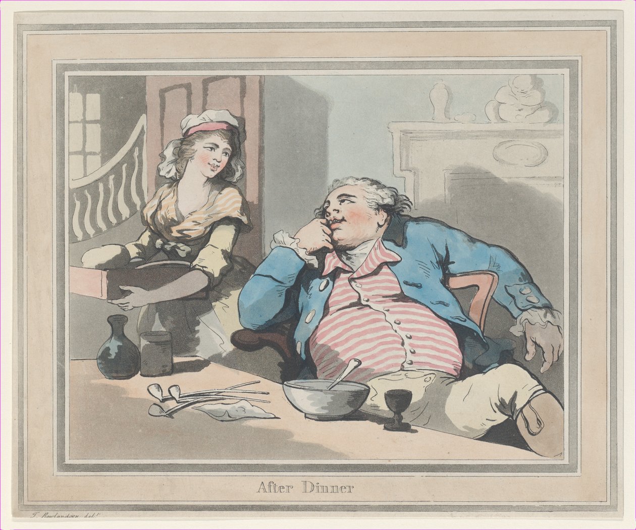 Efter middagen, 1790., 1790. af Thomas Rowlandson