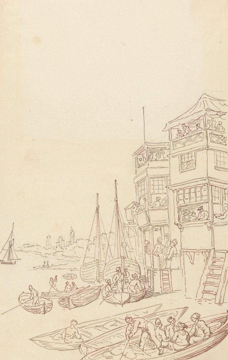 Tegning til albummet af Thomas Rowlandson
