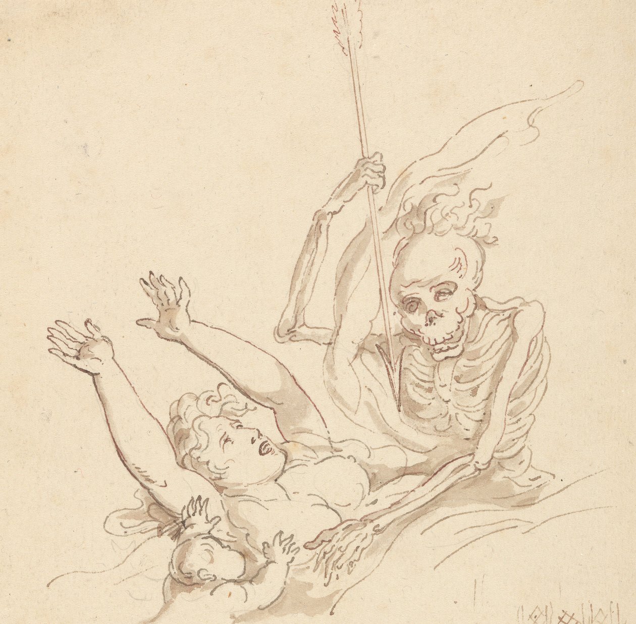Tegning til albummet af Thomas Rowlandson