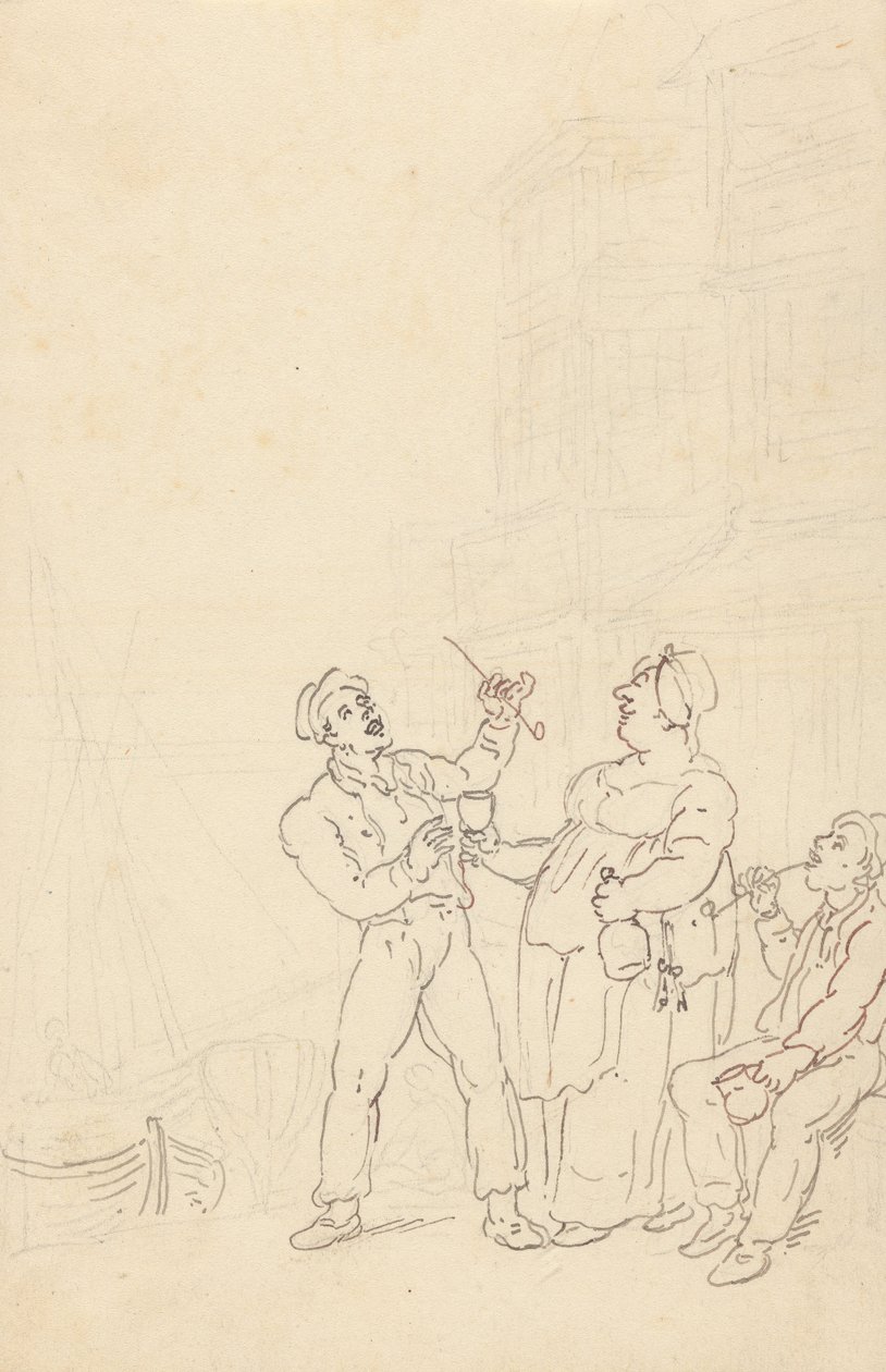 Tegning til albummet af Thomas Rowlandson