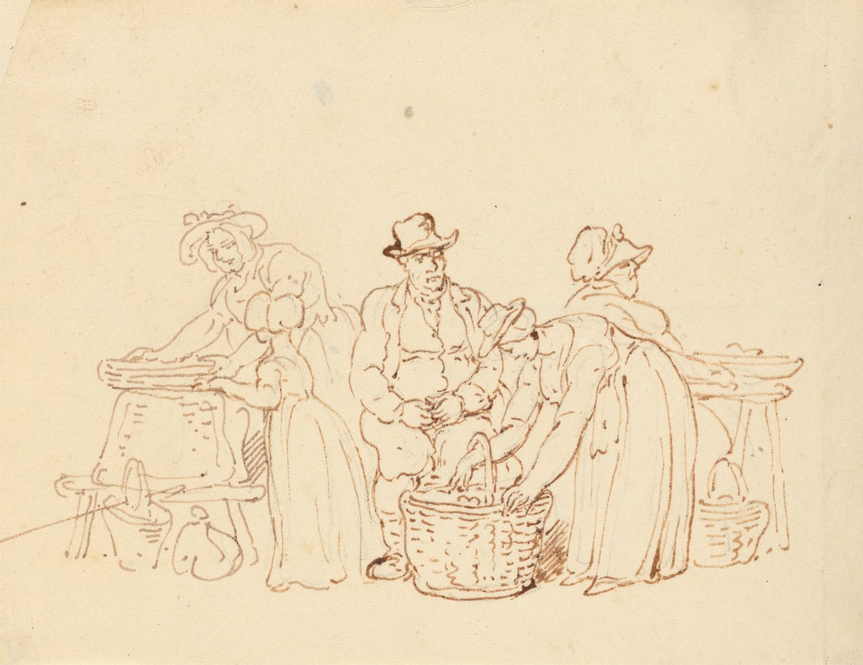 Tegning til albummet af Thomas Rowlandson