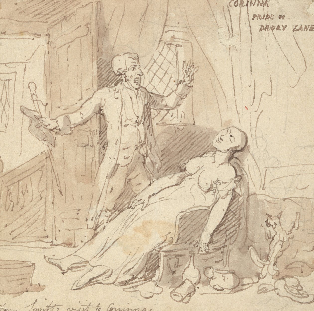 Tegning til albummet af Thomas Rowlandson