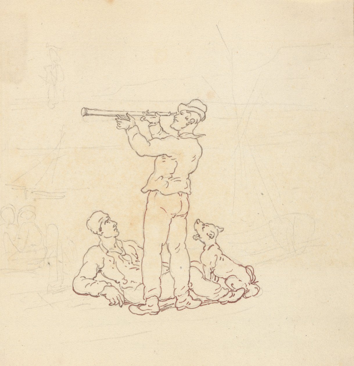 Tegning til albummet af Thomas Rowlandson