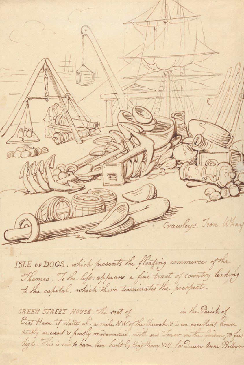 Tegning til albummet af Thomas Rowlandson