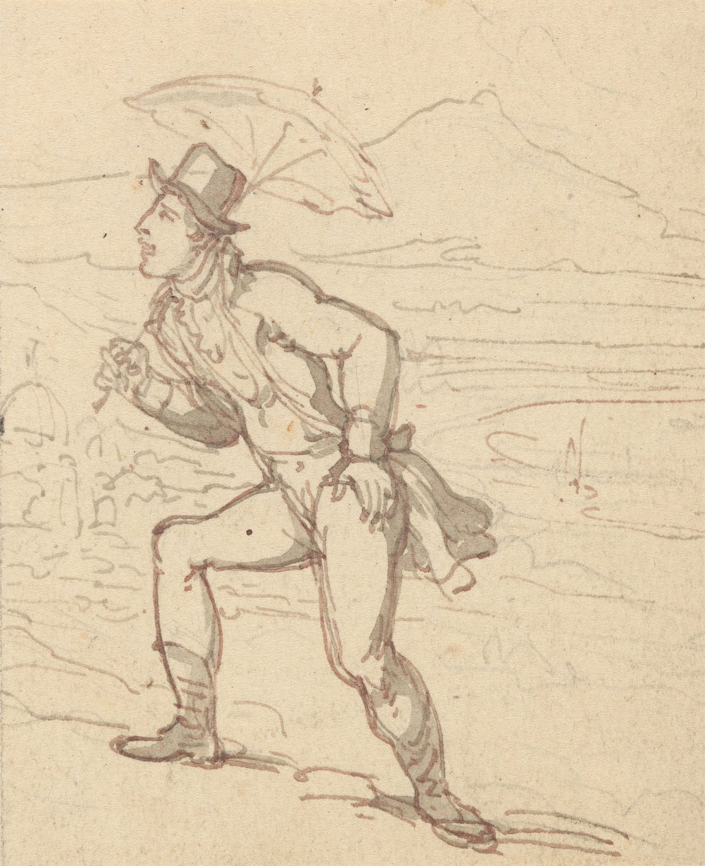 Tegning til albummet af Thomas Rowlandson