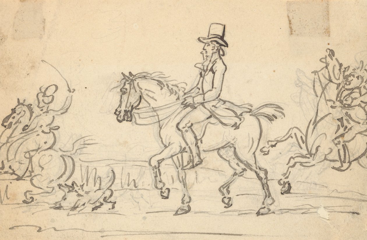 Tegning til albummet af Thomas Rowlandson