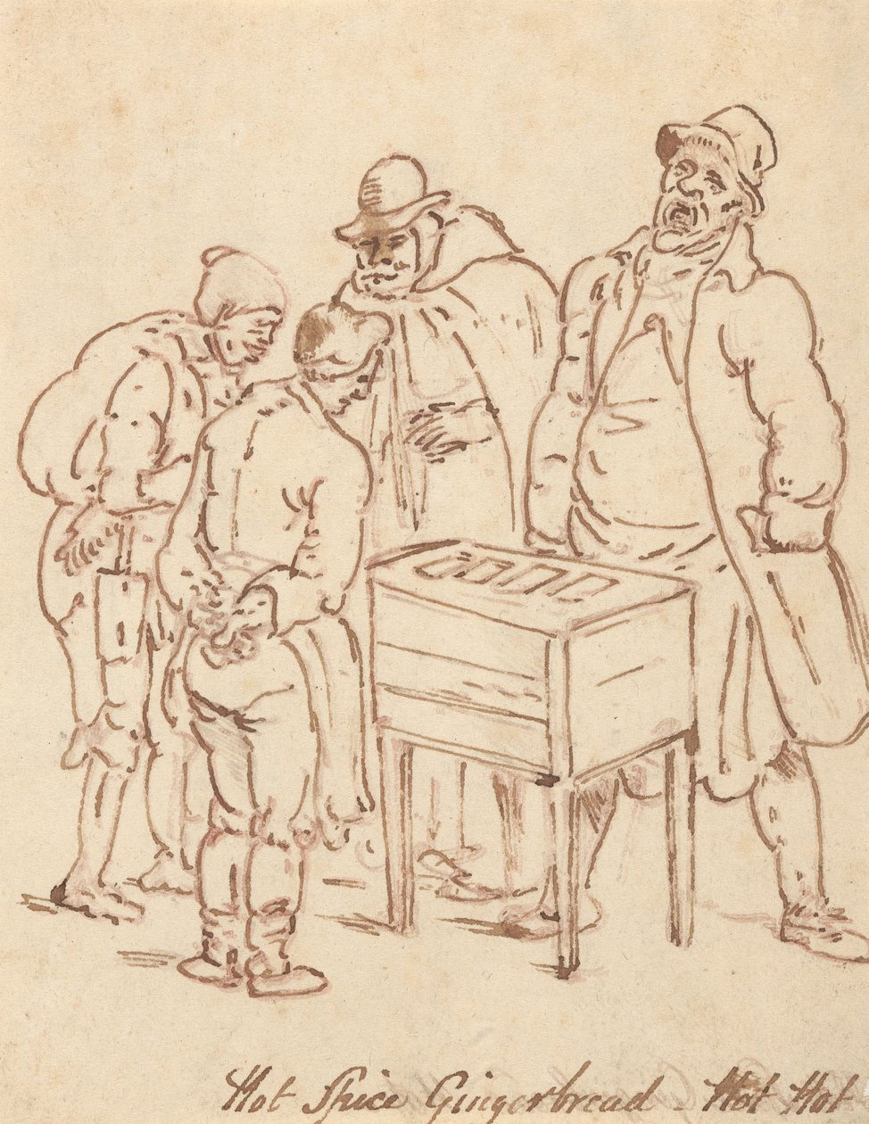 Tegning til albummet af Thomas Rowlandson