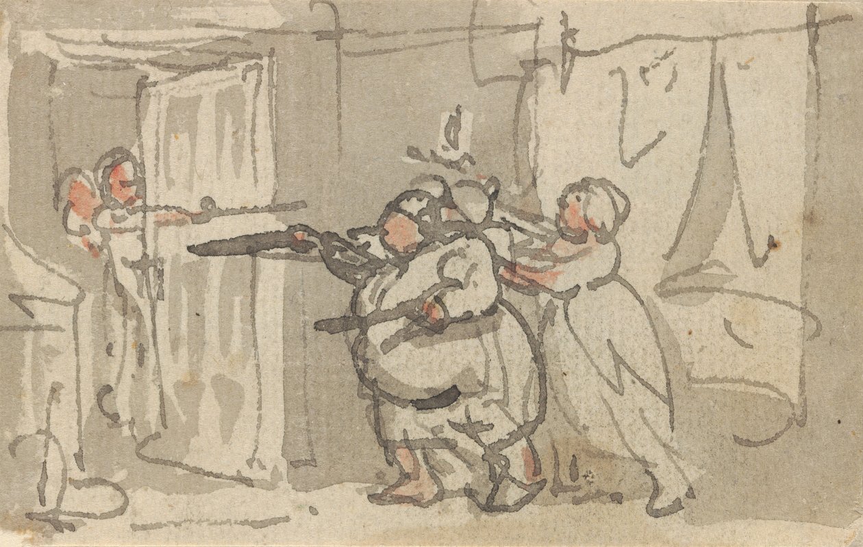 Tegning til albummet af Thomas Rowlandson