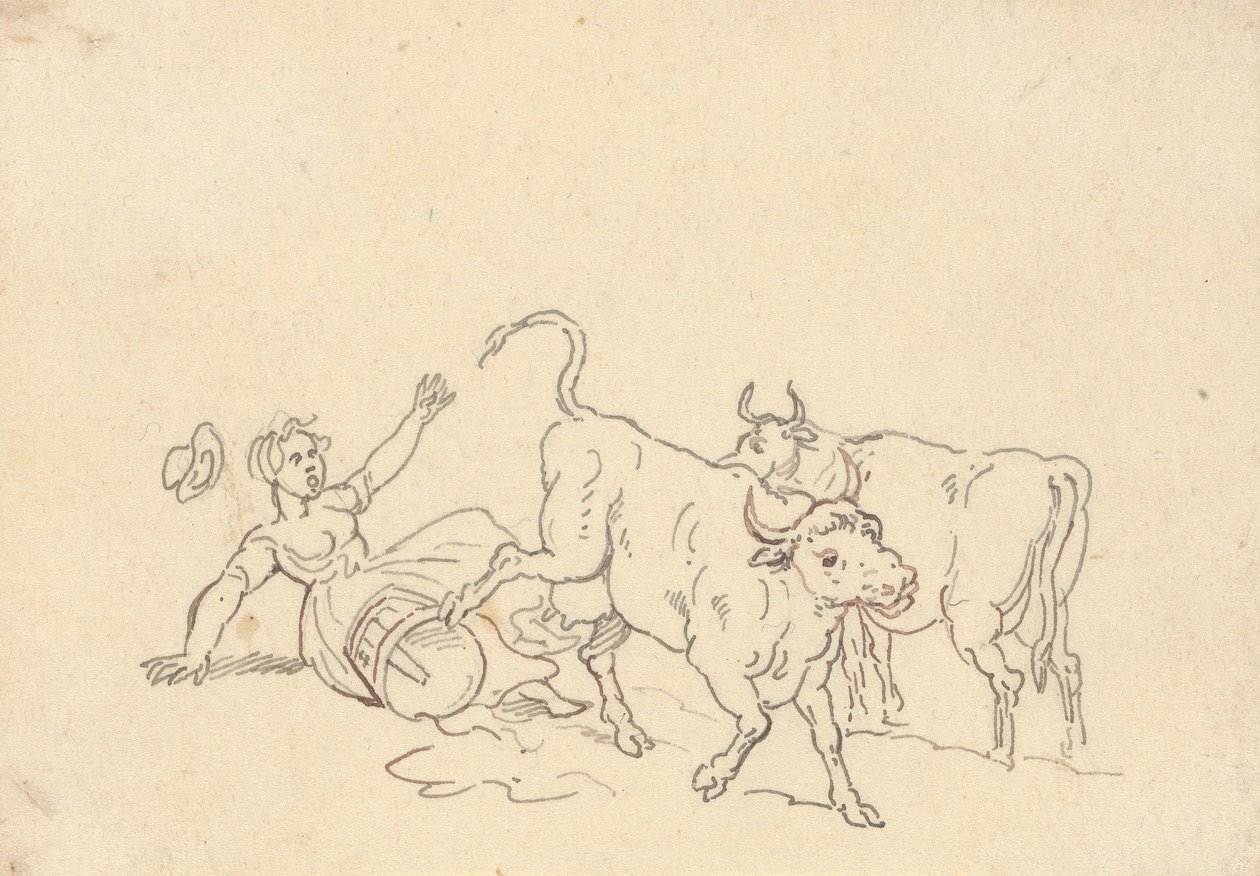 Tegning til albummet af Thomas Rowlandson