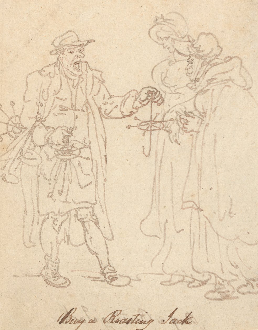 Tegning til albummet af Thomas Rowlandson