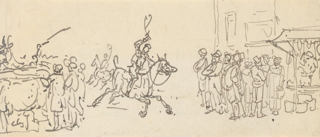 Tegning til albummet af Thomas Rowlandson