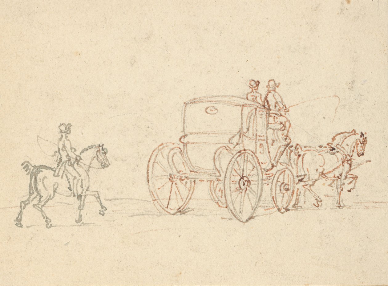 Tegning til albummet af Thomas Rowlandson