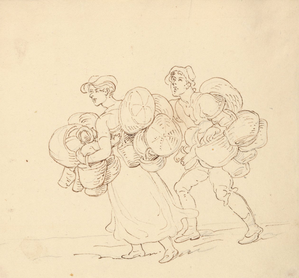 Tegning til albummet af Thomas Rowlandson