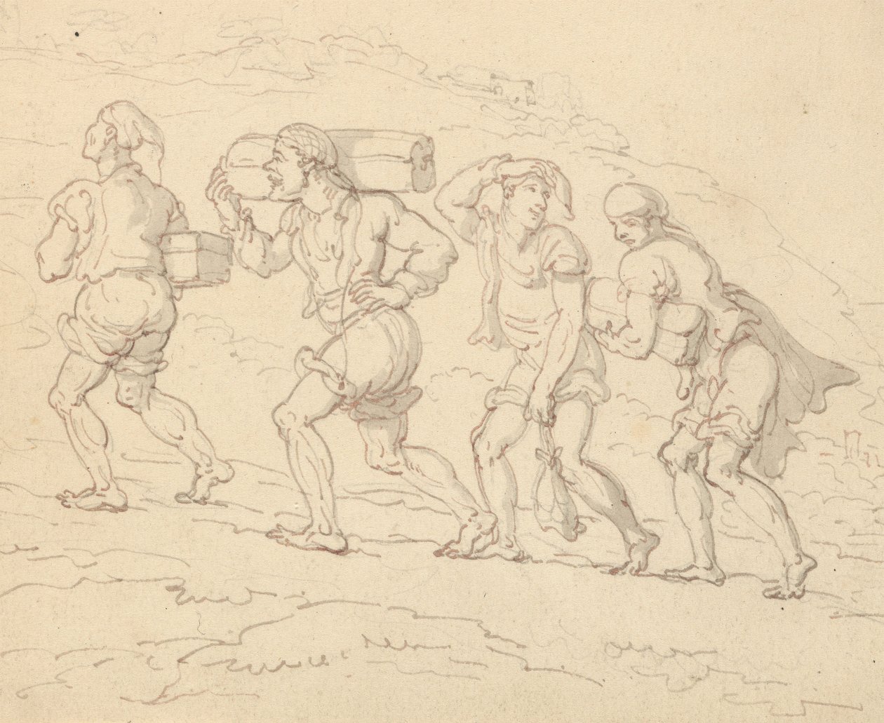 Tegning til albummet af Thomas Rowlandson