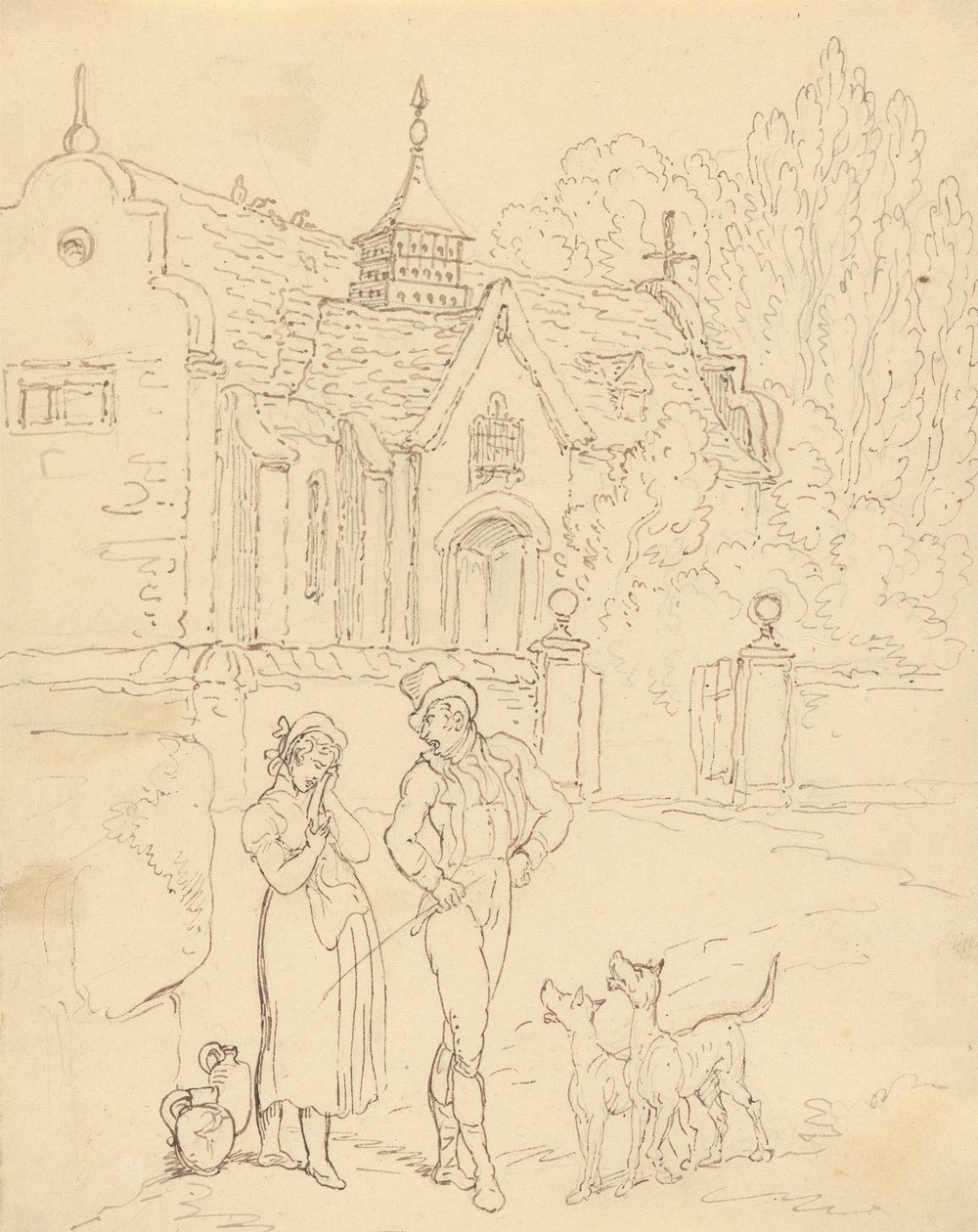 Tegning til albummet af Thomas Rowlandson