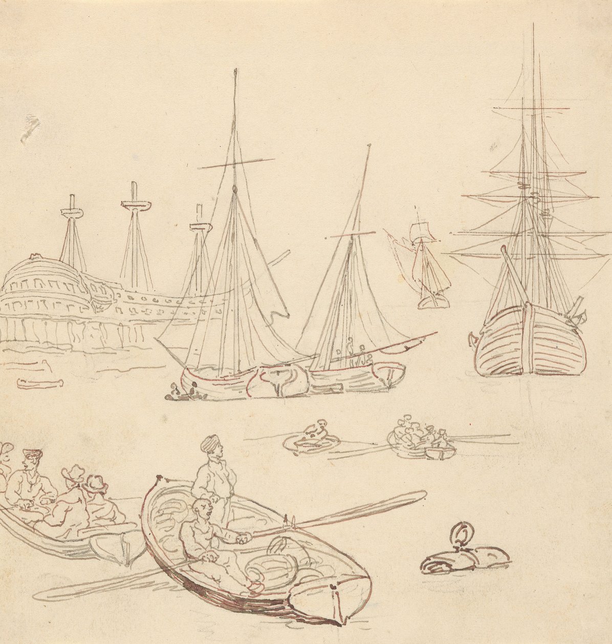 Tegning til albummet af Thomas Rowlandson