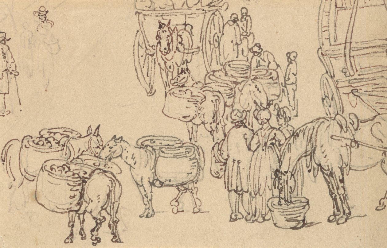 Tegning til albummet af Thomas Rowlandson