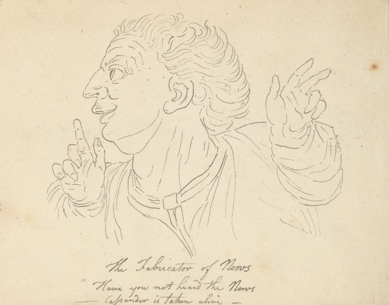 Tegning til albummet af Thomas Rowlandson