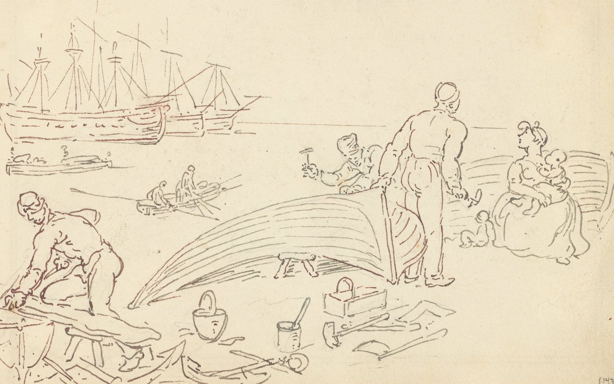 Tegning til albummet af Thomas Rowlandson