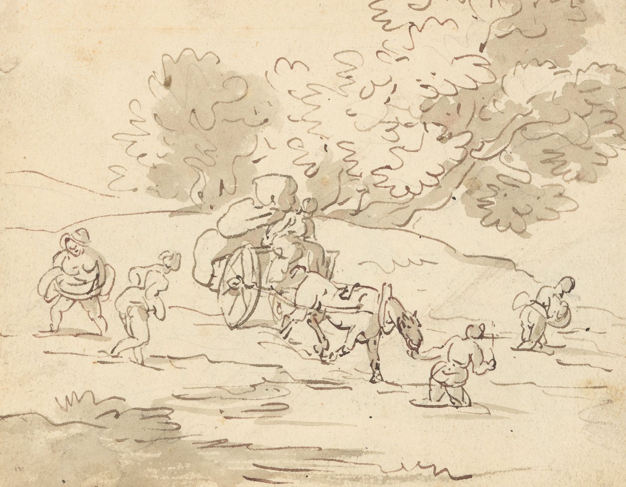 Tegning til albummet af Thomas Rowlandson