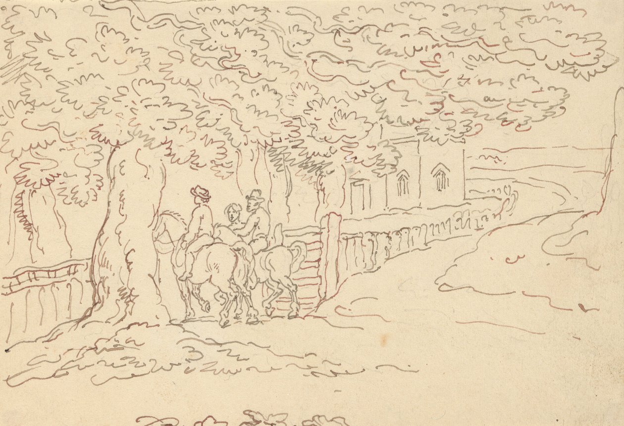 Tegning til albummet af Thomas Rowlandson