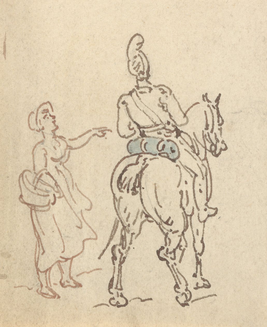 Tegning til albummet af Thomas Rowlandson