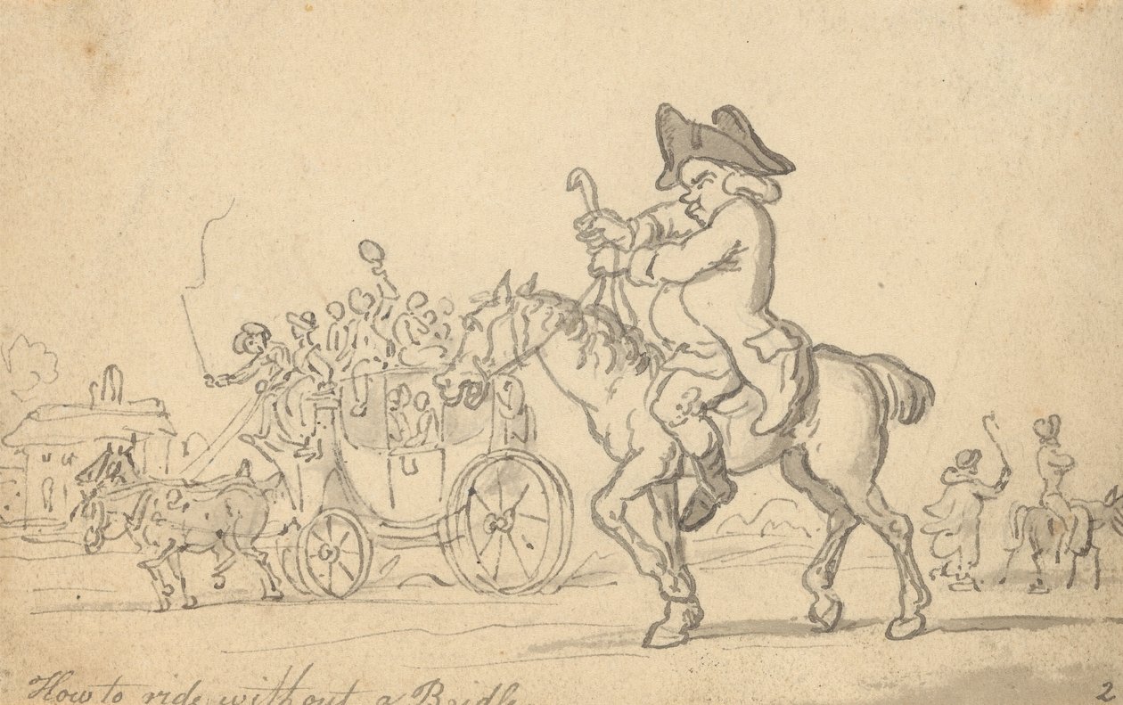 Tegning til albummet af Thomas Rowlandson