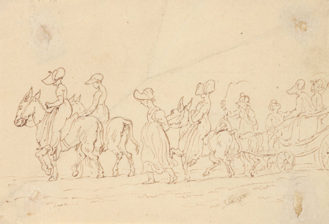 Tegning til albummet af Thomas Rowlandson