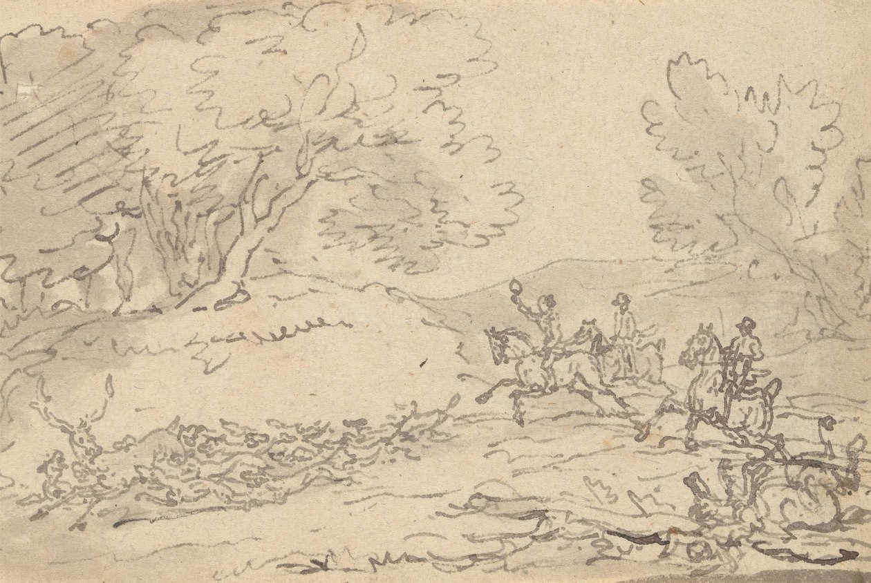 Tegning til albummet af Thomas Rowlandson