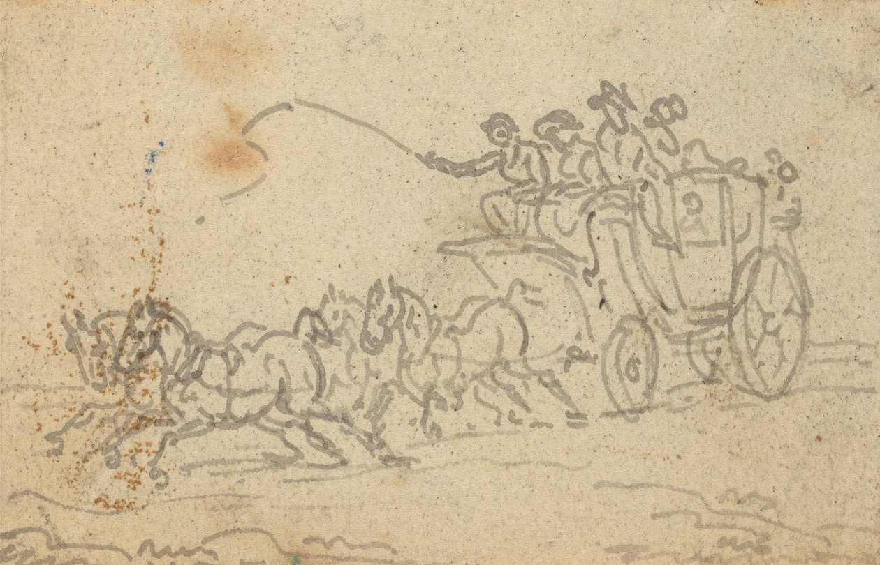 Tegning til albummet af Thomas Rowlandson